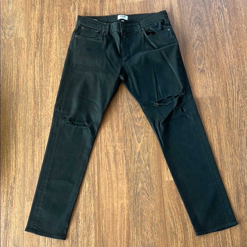 AGOLDE Men's Black Distressed Jeans size 36